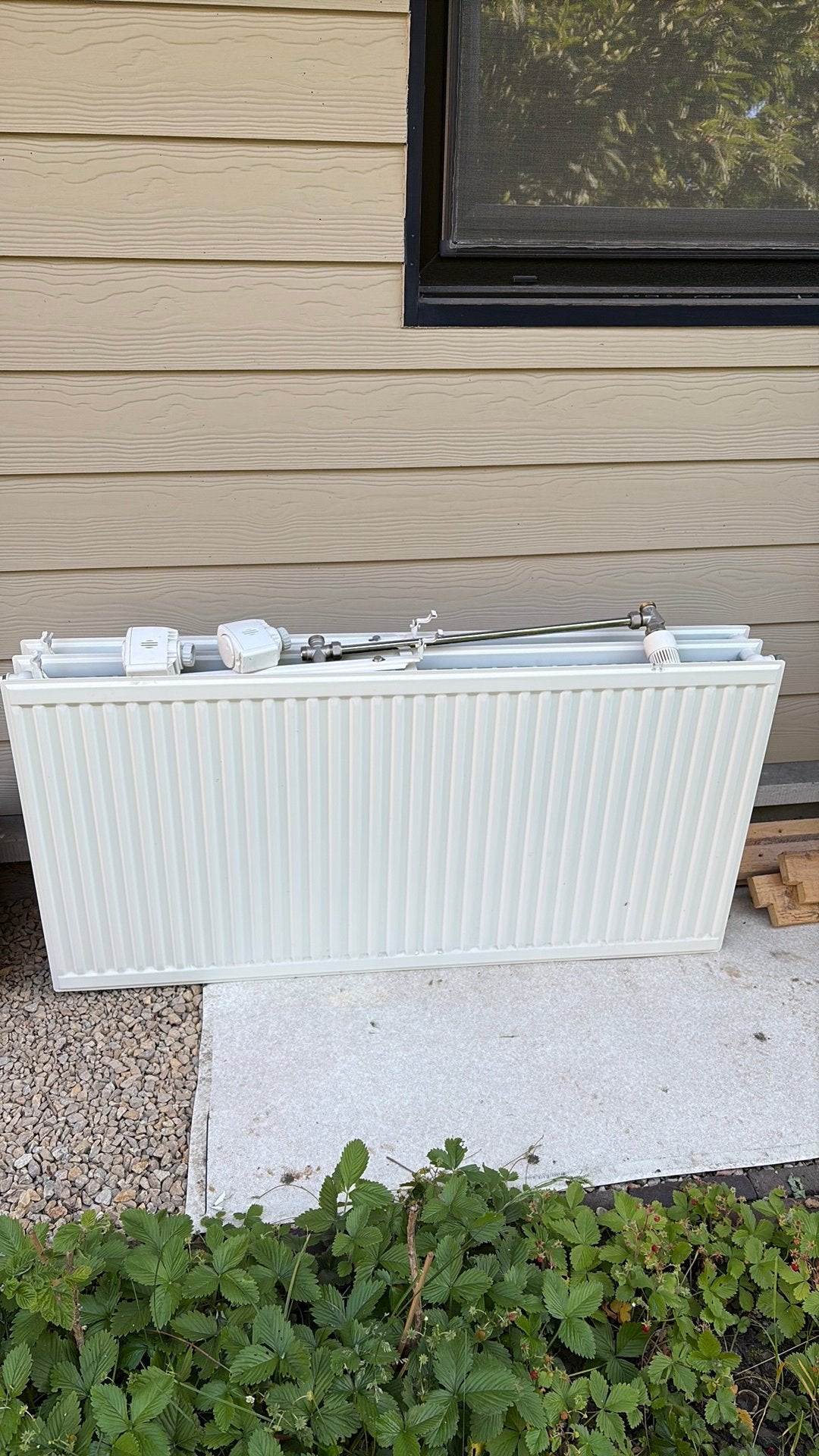 Radiator 3plaats 120 bij 60cm met thermostaatkraan, 800 watts ou plus, Enlèvement, Utilisé, Haut rendement (HR)