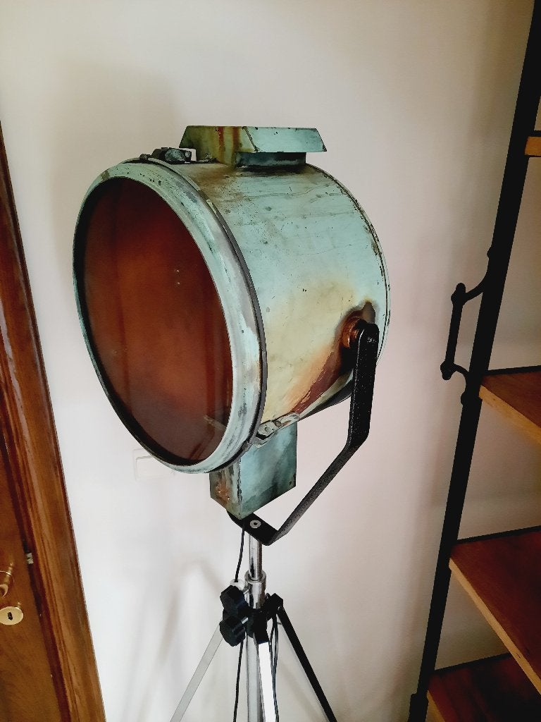 Industriële vloerlamp / scheepslamp? / industrie, Ophalen, Gebruikt, Glas, 200 cm of meer