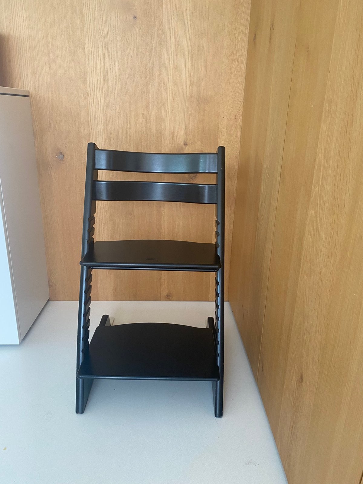Stokke Triptrap zwart, Ophalen, Zo goed als nieuw, Meegroeistoel