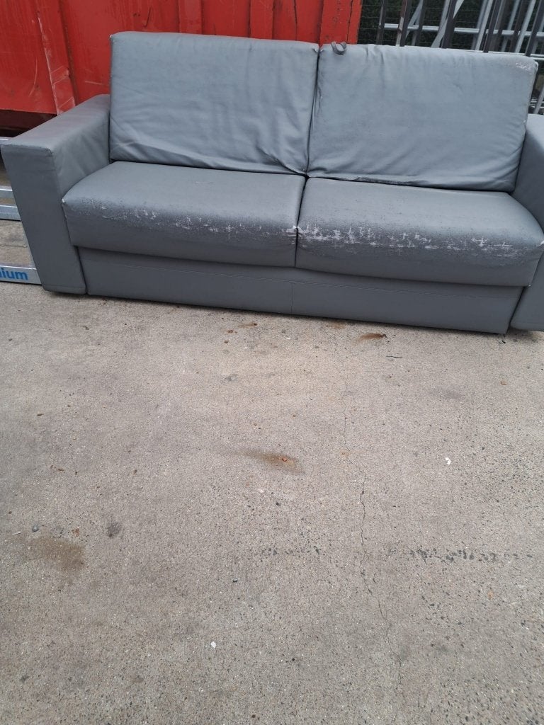 gratis zetelbed, Autres dimensions, Gris, Enlèvement, Utilisé
