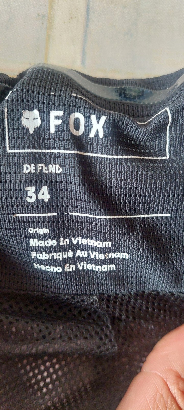 Fox defend motorcross/enduro  broek mt34, Ophalen