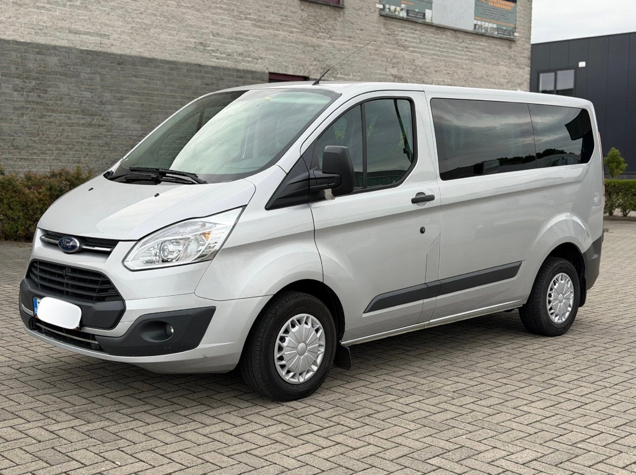 Ford Transit Custom 2.0D 2016 125dkm 9Plaats, Autos, Ford, Argent ou Gris, Achat, Euro 6, Boîte manuelle