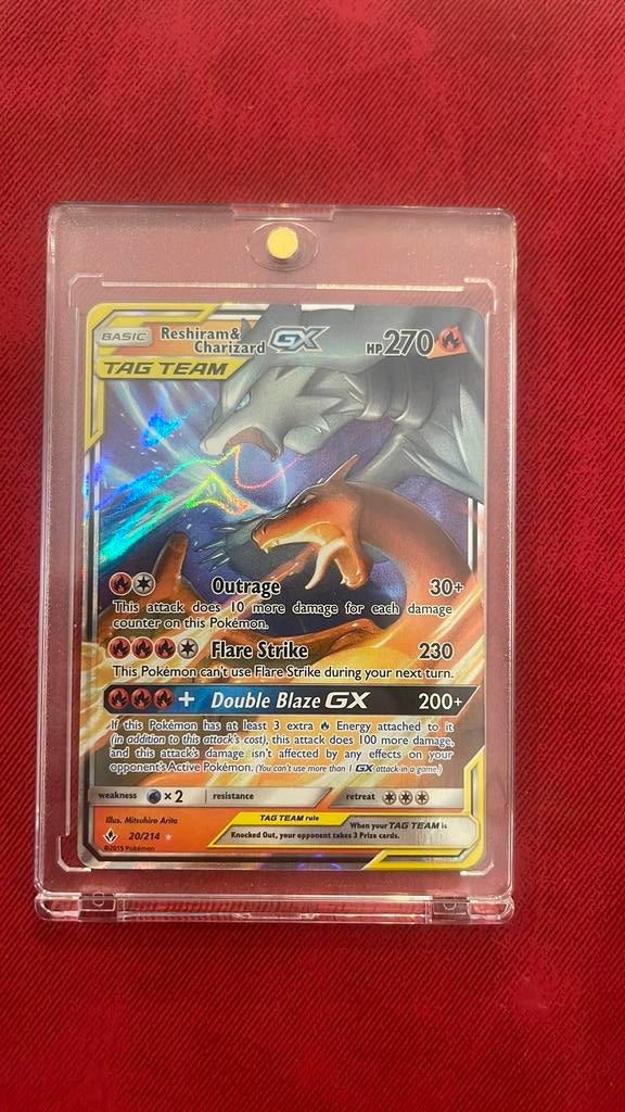 Pokémon Reshiram&charizard GX, Enlèvement, Neuf, Cartes en vrac, Foil