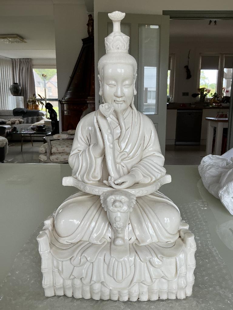 Chinees porseleinen beeld Blanc de Chine, Antiek en Kunst, Ophalen