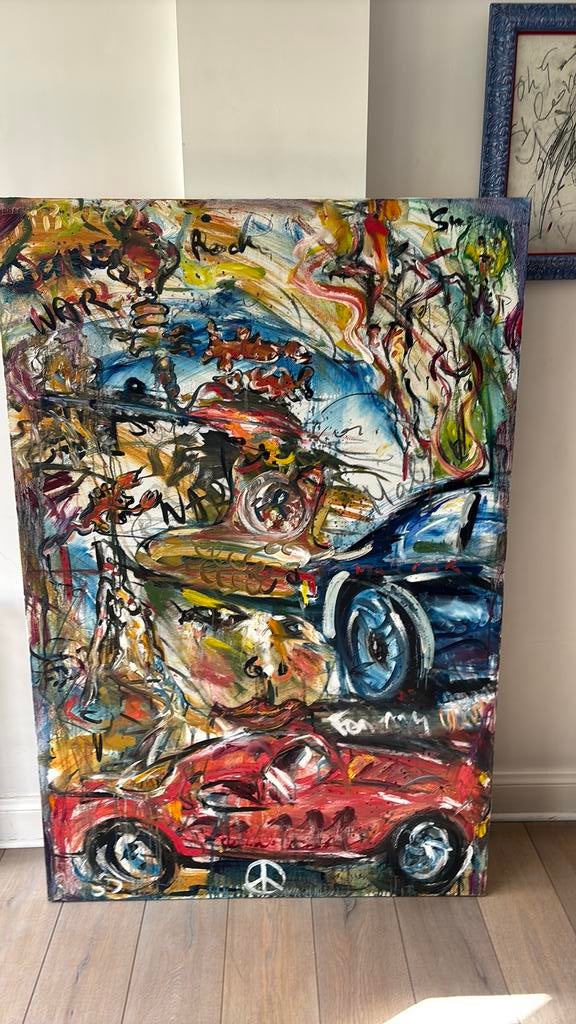 Olieverf op doek Patrick Verelst COBRA 150cm x 100cm, Antiek en Kunst, Ophalen