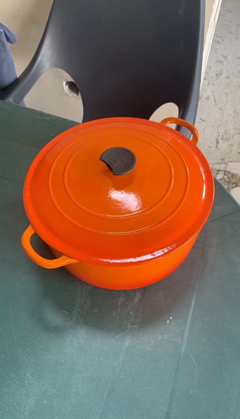 Gietijzeren pot Le Creuset, Huis en Inrichting, Ophalen, Gebruikt, Gietijzer, Le Creuset