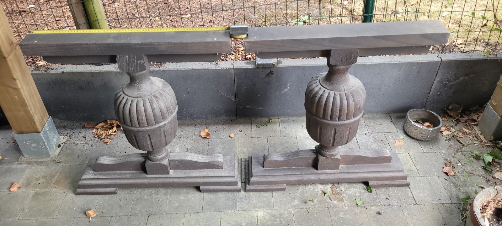 tafelpoten voor kloostertafel, Ophalen