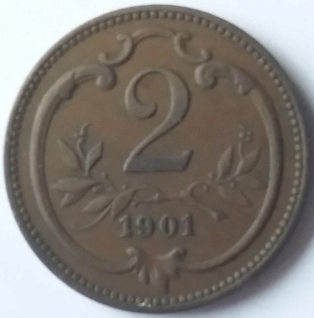 Oostenrijk - 2 heller - 1901, Timbres & Monnaies, Monnaies | Europe | Monnaies non-euro, Enlèvement, Autriche, Monnaie en vrac