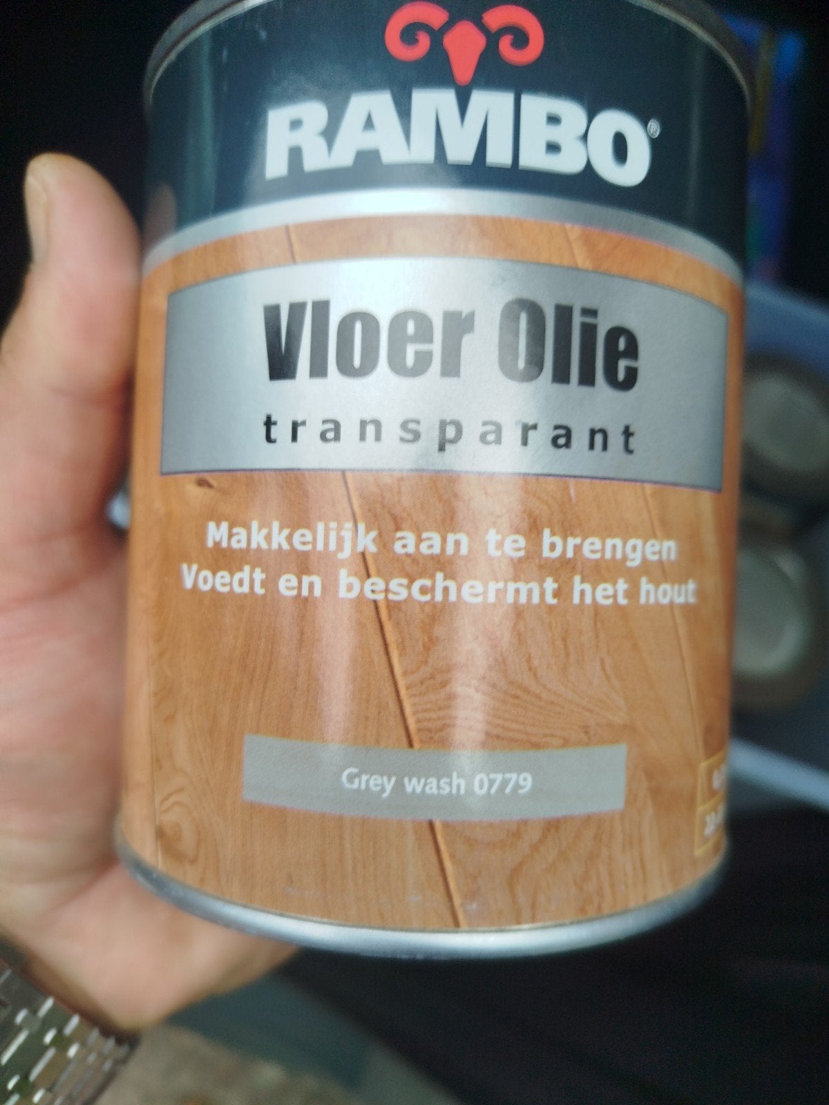 Rambo vloer olie, Doe-het-zelf en Bouw, Minder dan 5 liter, Ophalen, Nieuw, Grijs
