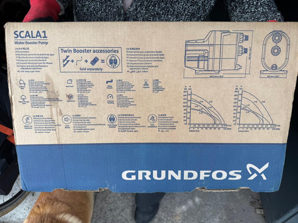 Nieuwe grundfos scala1 pomp, Ophalen, Zo goed als nieuw