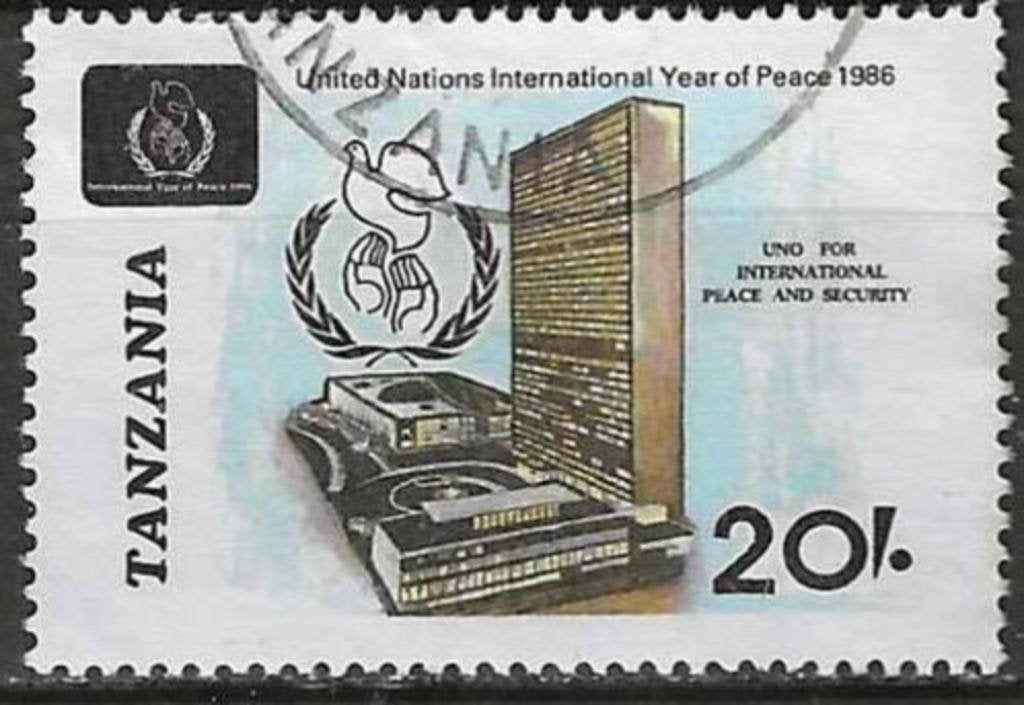 Tanzanie 1986 - Yvert 304 - Nations Unies (ST), Timbres & Monnaies, Timbres | Afrique, Envoi, Tanzanie, Affranchi