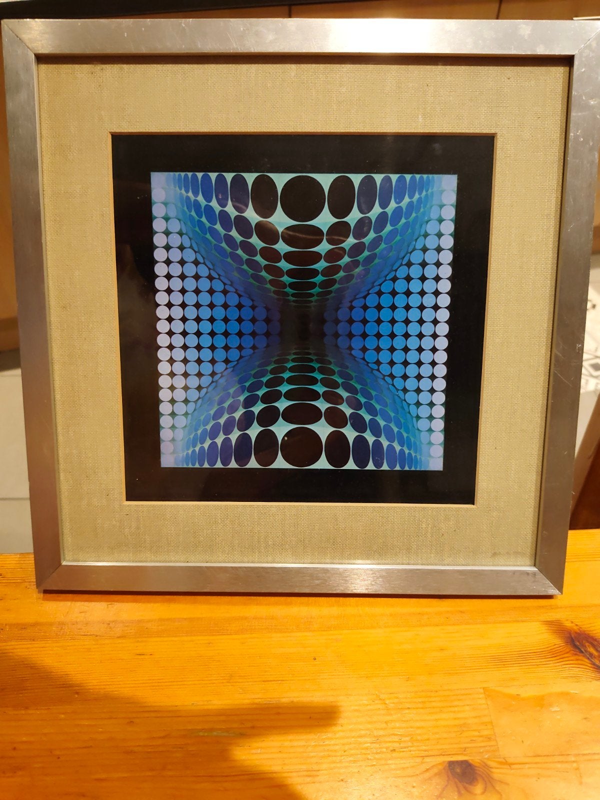 Ongesigneerde, decoratieve Op Art-print, Ophalen