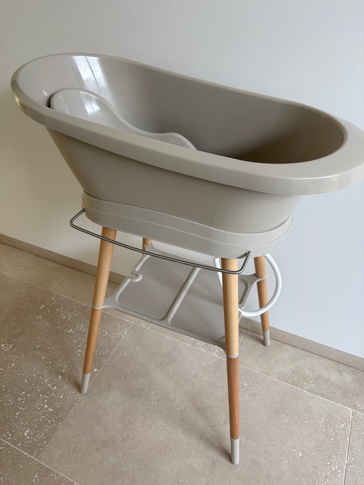 Babybad Sense taupe - Bébé-Jou, Kinderen en Baby's, Ophalen, Zo goed als nieuw, Badje, Bébé-jou