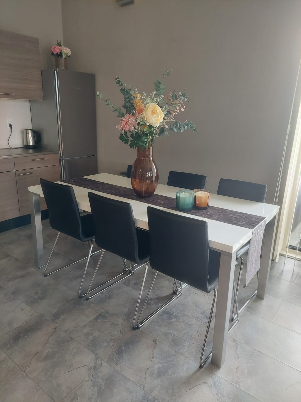 Eettafel stoelen van Ikea z.g.a.n, Ophalen, Kunststof, Zo goed als nieuw, Modern