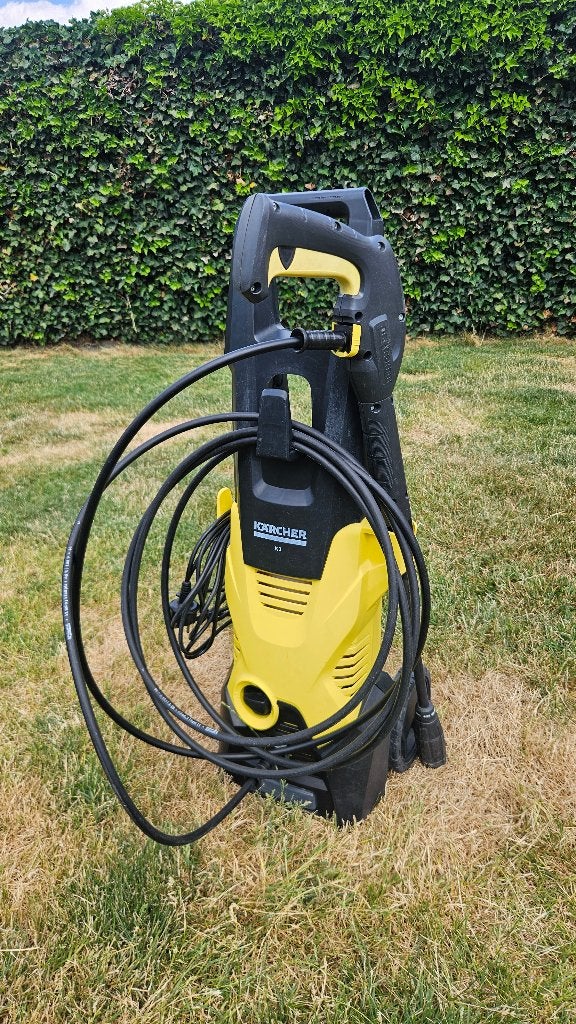 Kärcher K3 hogedrukreiniger – goede staat + accessoires, Tuin en Terras, Hogedrukreinigers, Zo goed als nieuw, Elektrisch, Met autostop en -start