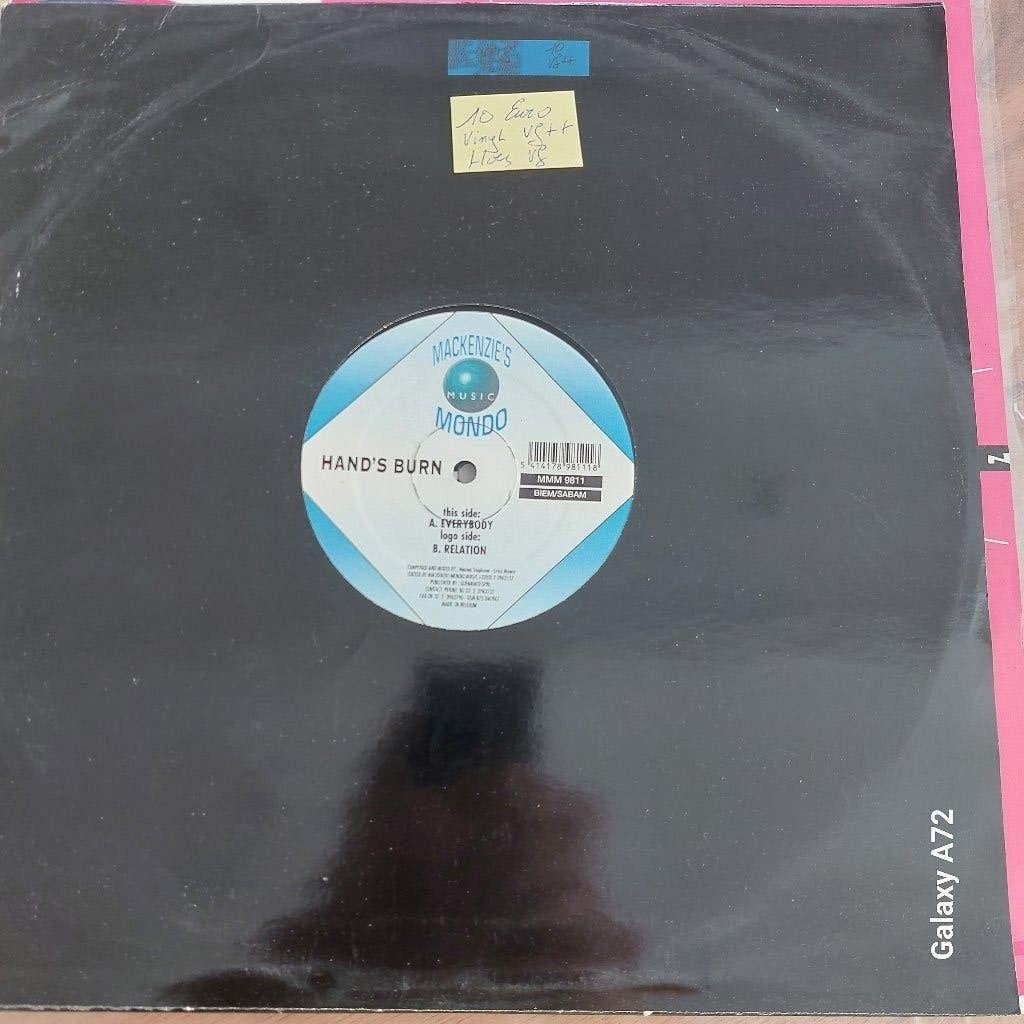 hand s burn everybody 12 inch maxi, 12 pouces, Trance, Enlèvement ou Envoi, Utilisé