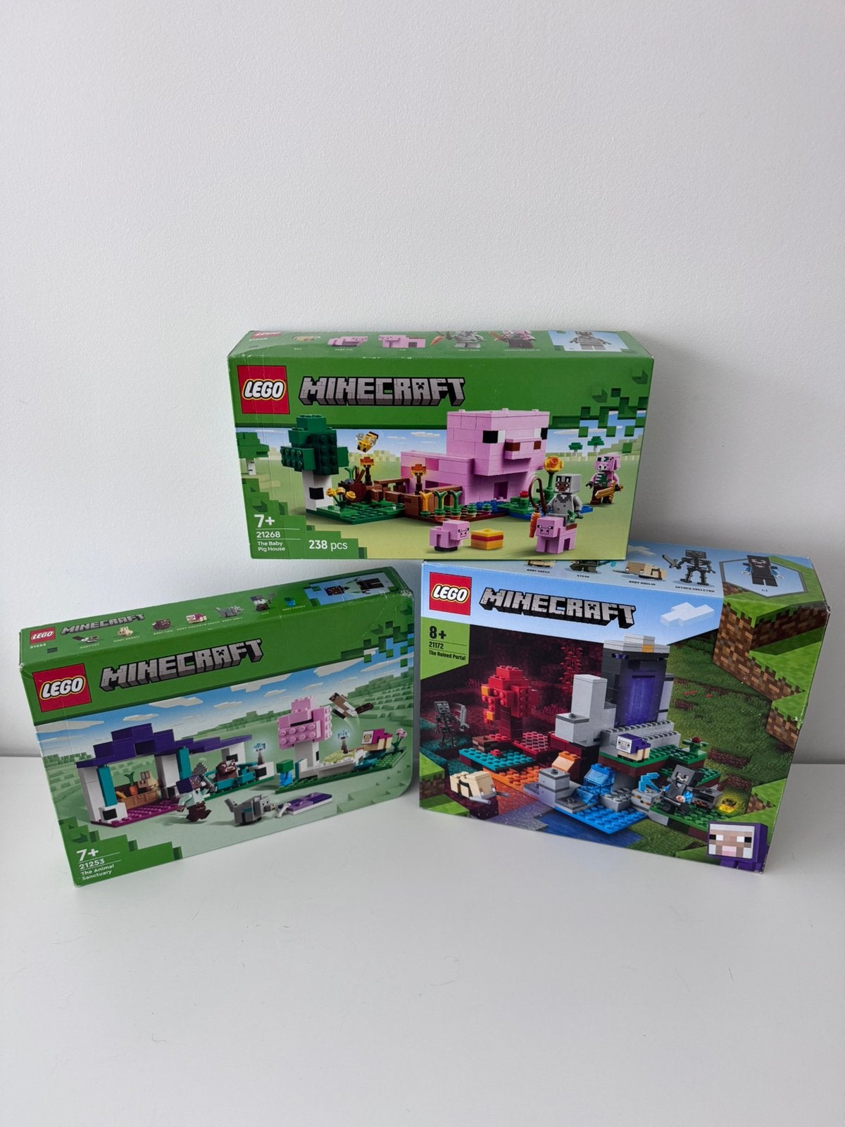 Lego Minecraft 3 sets: 21268, 21253, 21172 NIEUW, Enlèvement ou Envoi, Neuf, Lego, Minecraft