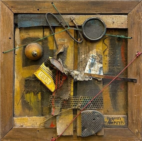Francis Mampuya (1967) 58 x 58 cm