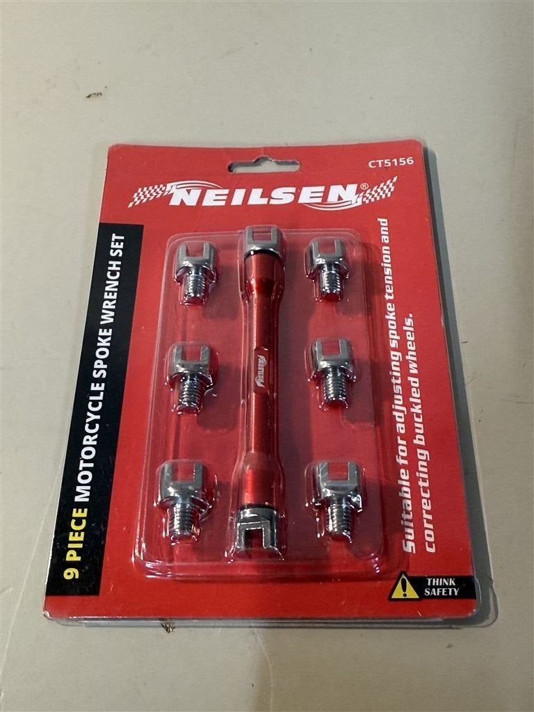 Neilsen Motorfiets Spaken Wrench Set - 9-delig, Fietsen en Brommers, Ophalen of Verzenden, Nieuw