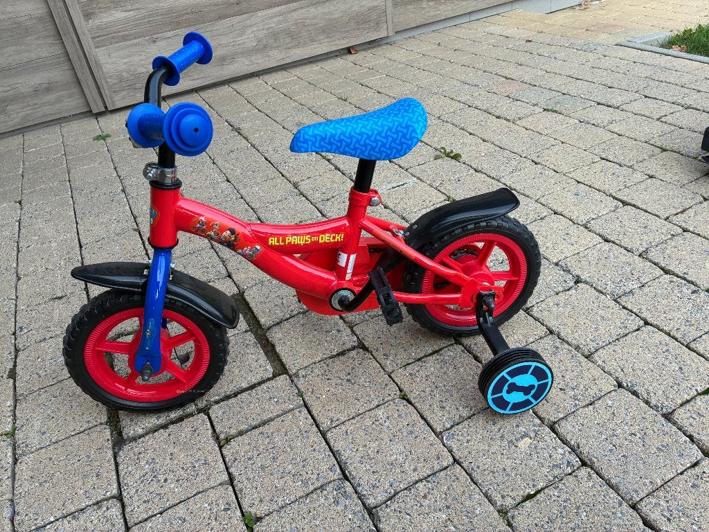 Kinderfiets paw patrol, Fietsen en Brommers, Fietsen | Kinderfietsjes, Ophalen, Gebruikt, Minder dan 16 inch, Zijwieltjes