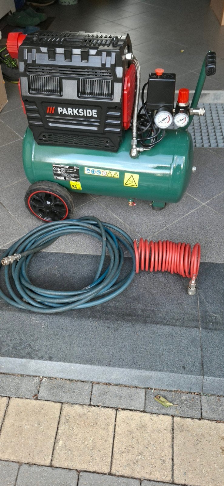 Compressor Parkside 24L (Silent) in super staat, Bricolage & Construction, Enlèvement