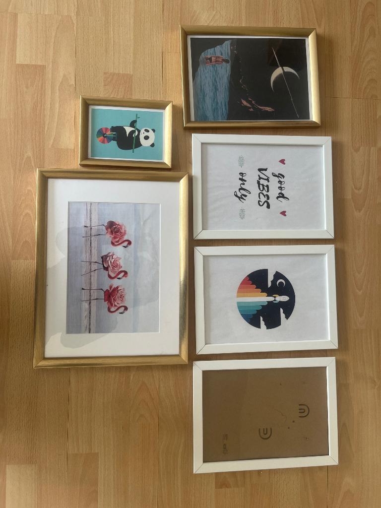 Set frames, Audio, Tv en Foto, Fotografie | Fotolijsten, Ophalen, Zo goed als nieuw