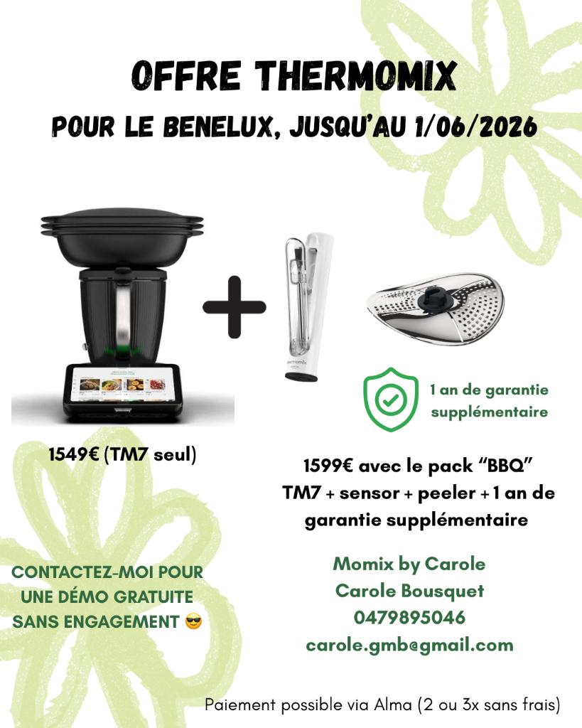 Thermomix TM7 - offres jusqu’au 1/06/2026, Enlèvement, Neuf, 8 personnes et plus
