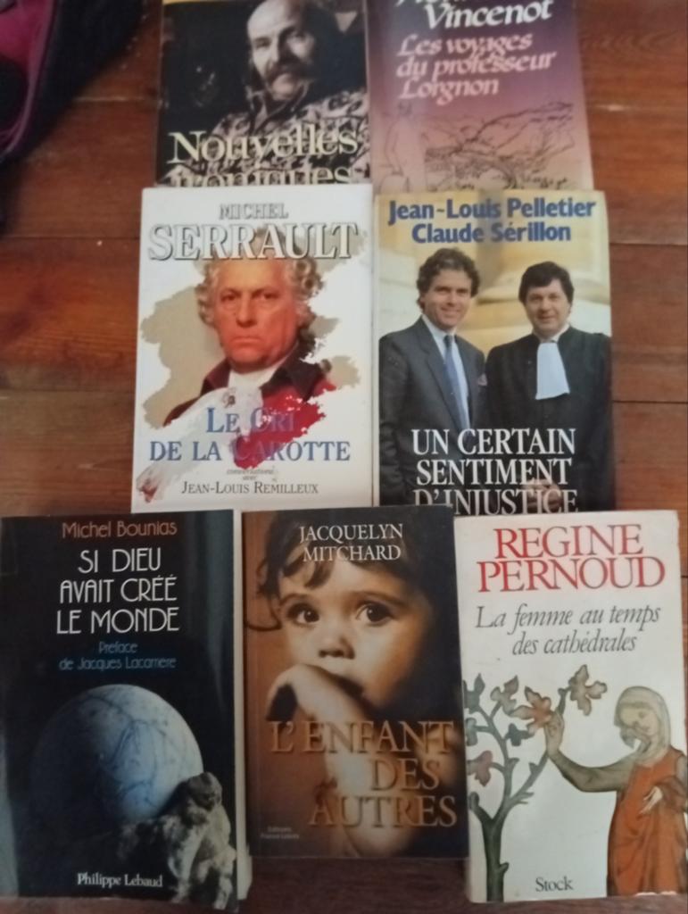 Lot de 7 livres variés : Romans, Histoire et Récits, Envoi, Utilisé