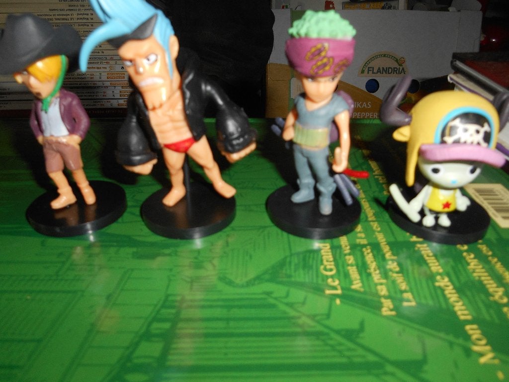 Lot de 4 figurines One Piece, Collections, Enlèvement ou Envoi