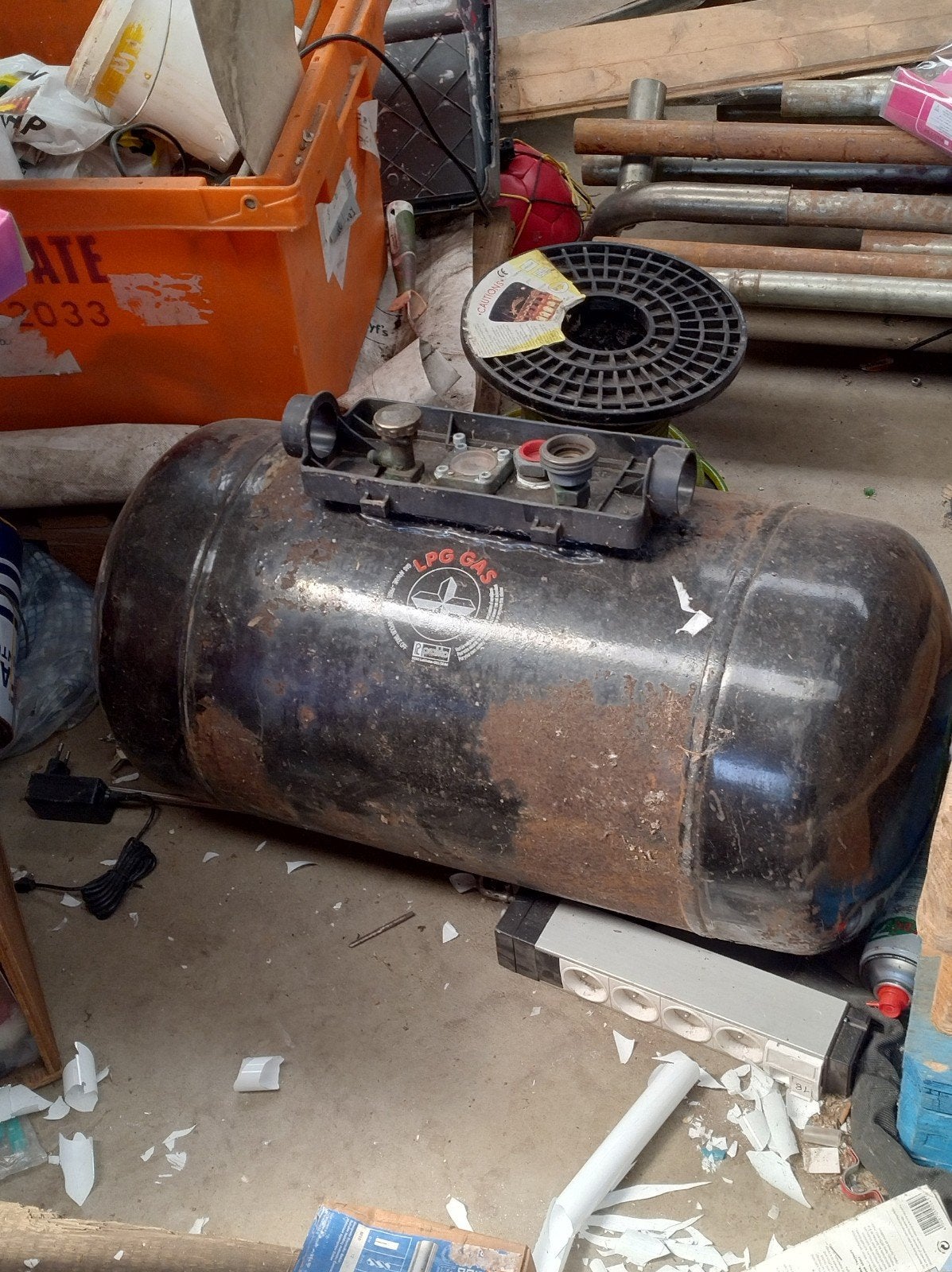 Lpg Gastank .Denk Ik Foto Inzoemen., Bricolage & Construction, Compresseurs, Enlèvement, Comme neuf