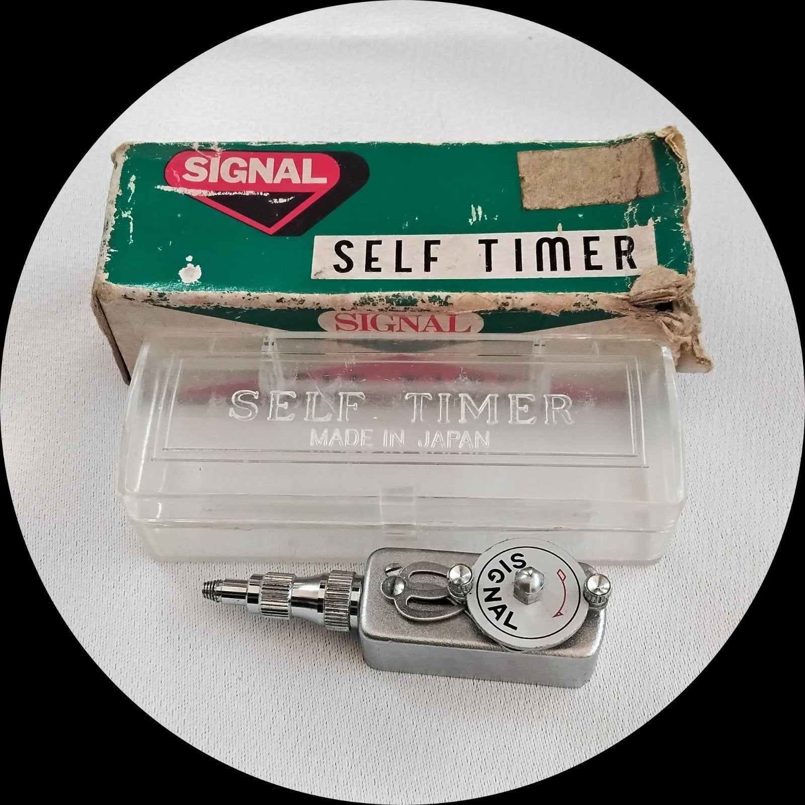 Signal Self-Timer (Zelfontspanner) met doosjeJapan jaren ’50, Ophalen of Verzenden