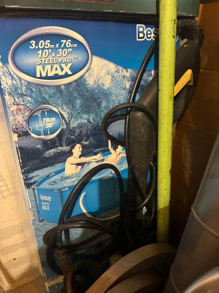 Nieuwe prijs, Bestway Steel Pro MAX Zwembad 366x76cm + zeil, Ophalen, Zo goed als nieuw