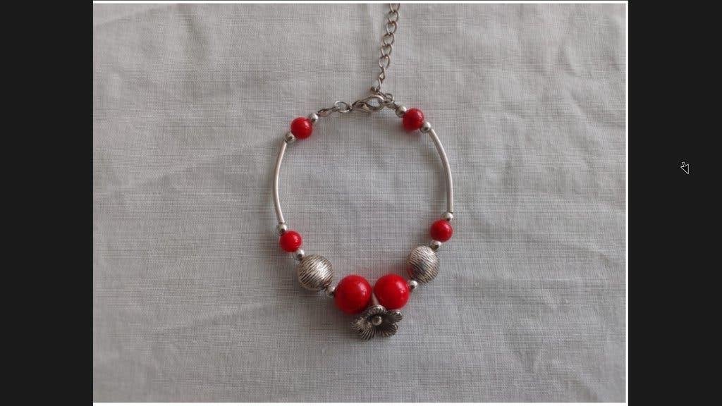 Bracelet Rouge Passion, Enlèvement ou Envoi, Avec bracelets à breloques ou perles, Autres matériaux, Neuf