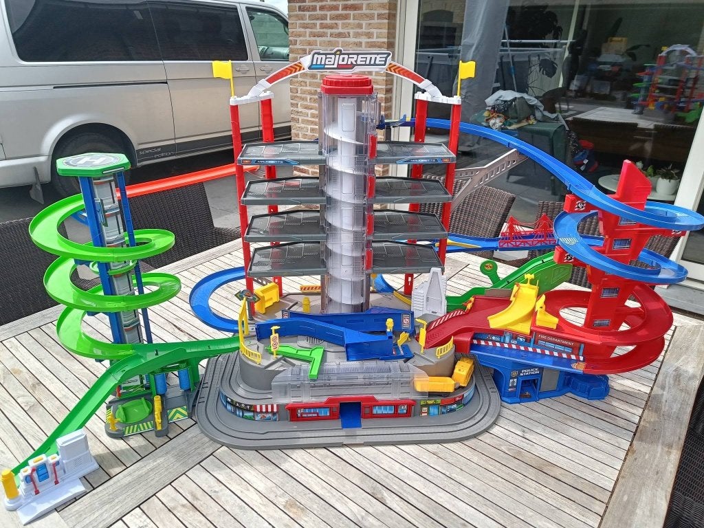 Majorette Super City Garage speelgoedgarage, Ophalen of Verzenden, Zo goed als nieuw, Racebaan