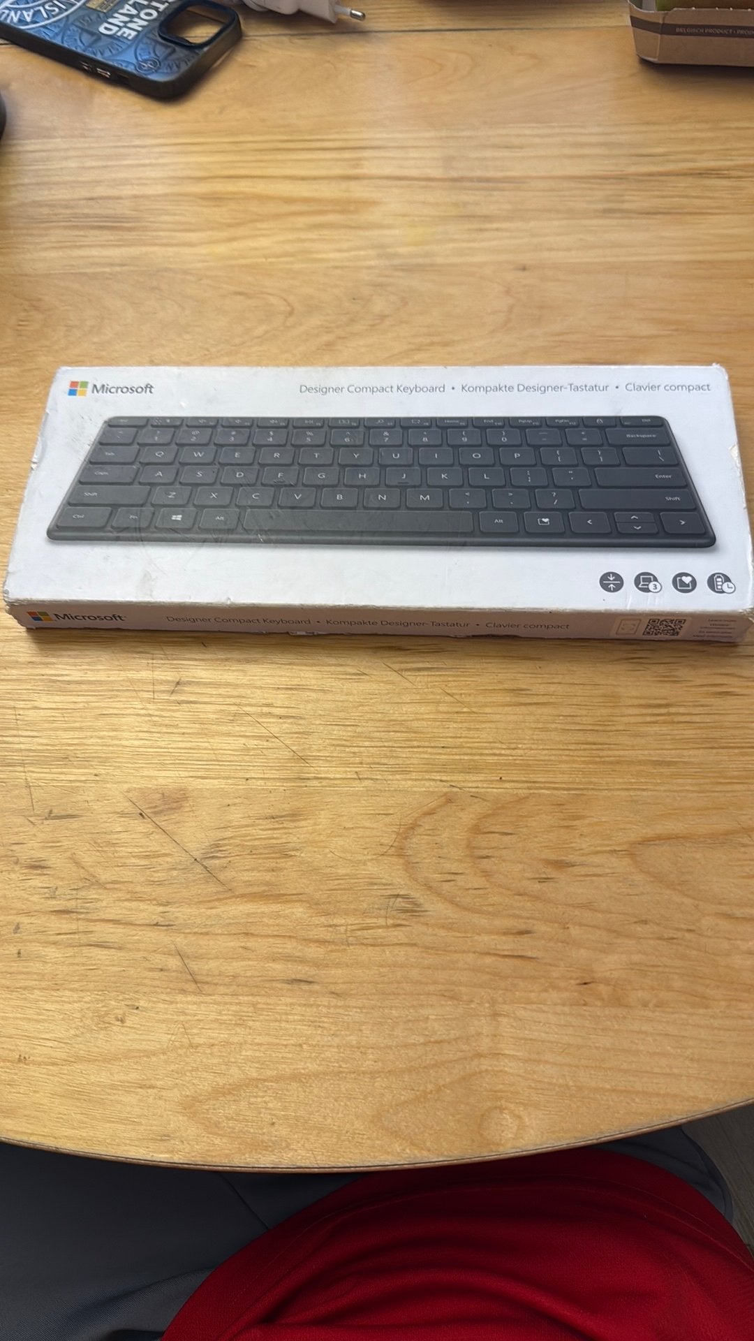 Clavier compact Microsoft Designer - noir, Enlèvement ou Envoi, Comme neuf