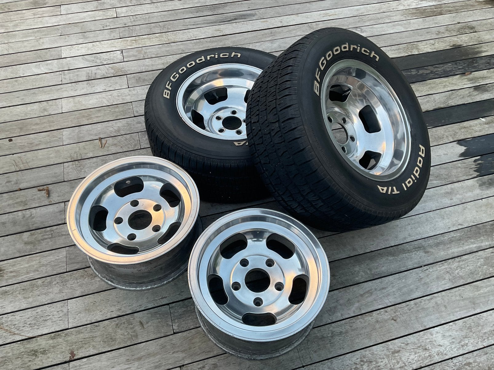 Roues américaines Anson Sloted fabriquées aux États-Unis, Autos : Pièces & Accessoires, 15 pouces, Pneus et Jantes, 255 mm, Enlèvement