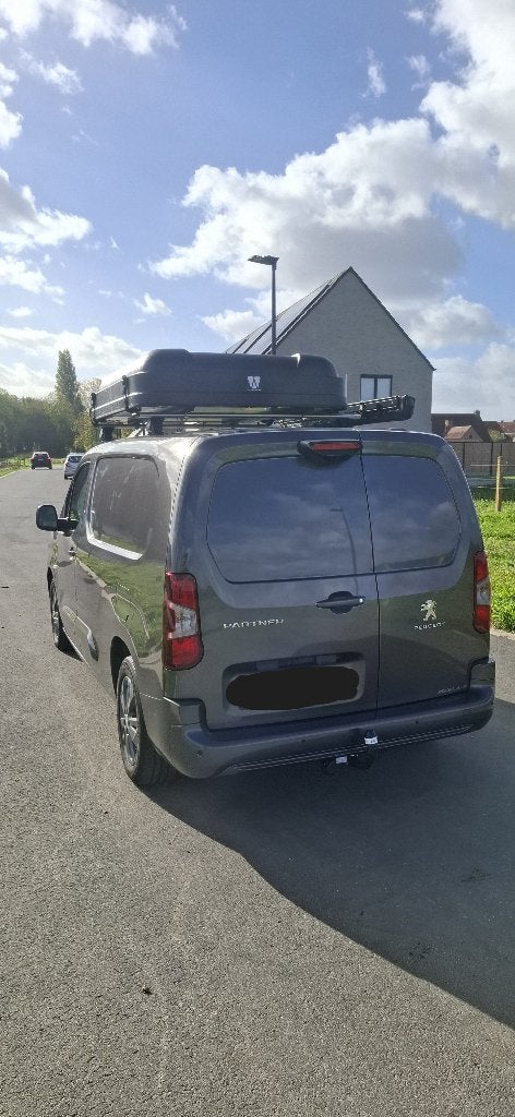 Peugeot Partner Long Heavy automaat full option, Auto's, Stof, Euro 6, Verwarmde buitenspiegels, 96 kW