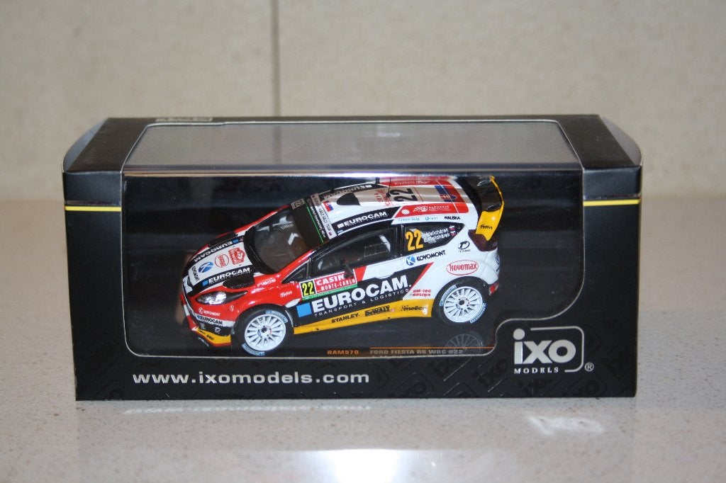 1:43 ford fiesta RS WRC J.Melicharek rally monte carlo 2014., Hobby en Vrije tijd, Modelauto's | 1:43, Ophalen of Verzenden, Zo goed als nieuw