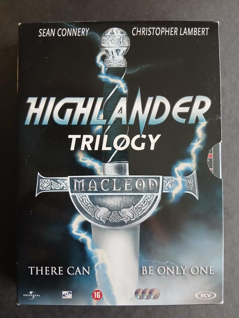 Highlander trilogy - Christopher Lambert, Sean Connery, Vanaf 16 jaar, Boxset, Actie, Ophalen of Verzenden