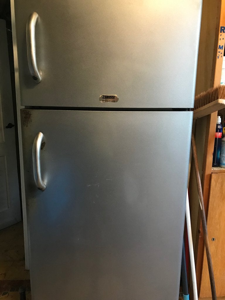 Tweedeurs koelkast Zanussi, Elektronische apparatuur, Koelkasten en IJskasten, Ophalen, Gebruikt, 200 liter of meer, 60 cm of meer