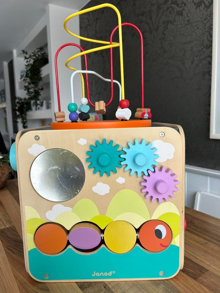 Janod looping activiteiten cubus, Ophalen, Zo goed als nieuw