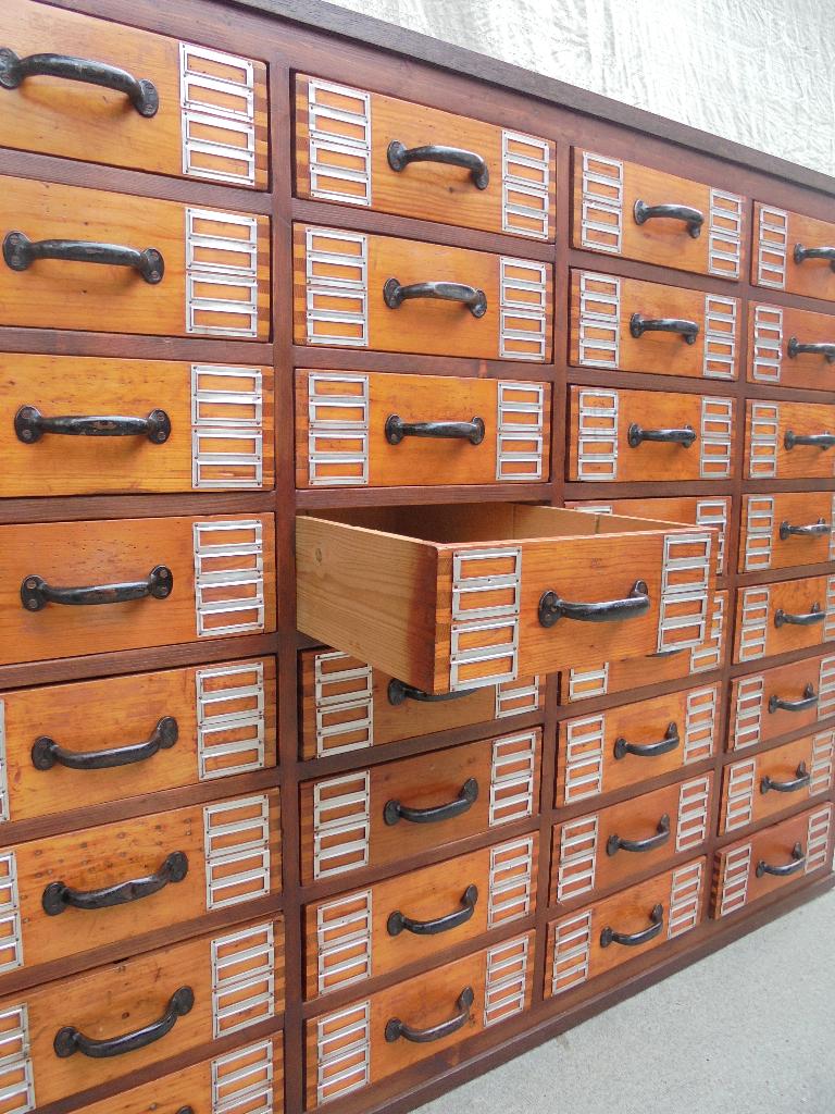 ladekast papierkast apothekerskast winkelkast, Antiek en Kunst, Antiek | Meubels | Kasten, Ophalen of Verzenden