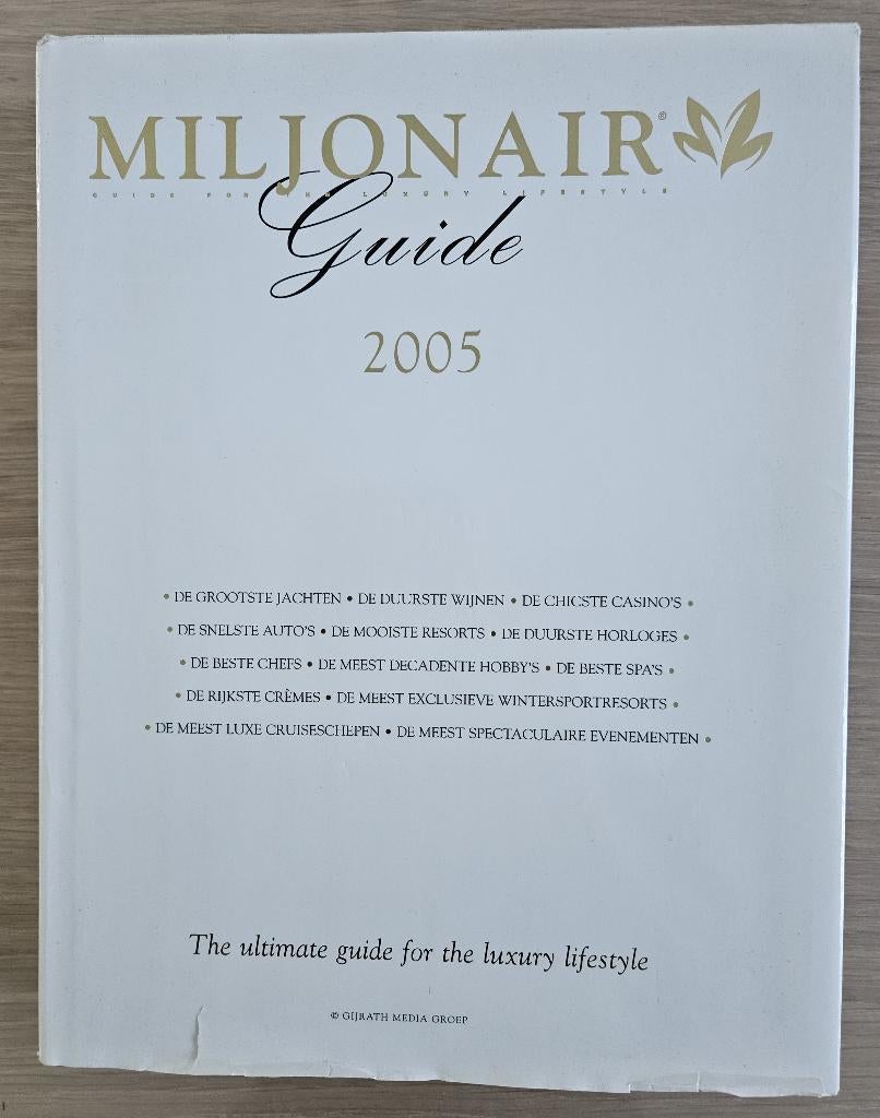 BOEK : Miljonair Guide 2005 (400 pagina’s), Livres, Mode, Comme neuf, Enlèvement