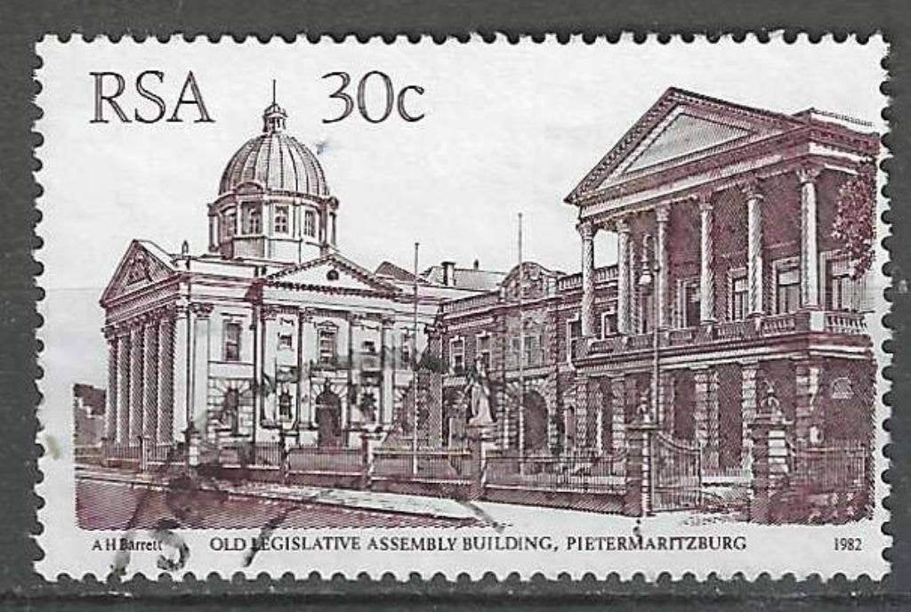 Zuid-Afrika 1982 - Yvert 519 - Gebouwen  (ST), Postzegels en Munten, Postzegels | Afrika, Verzenden, Zuid-Afrika, Gestempeld