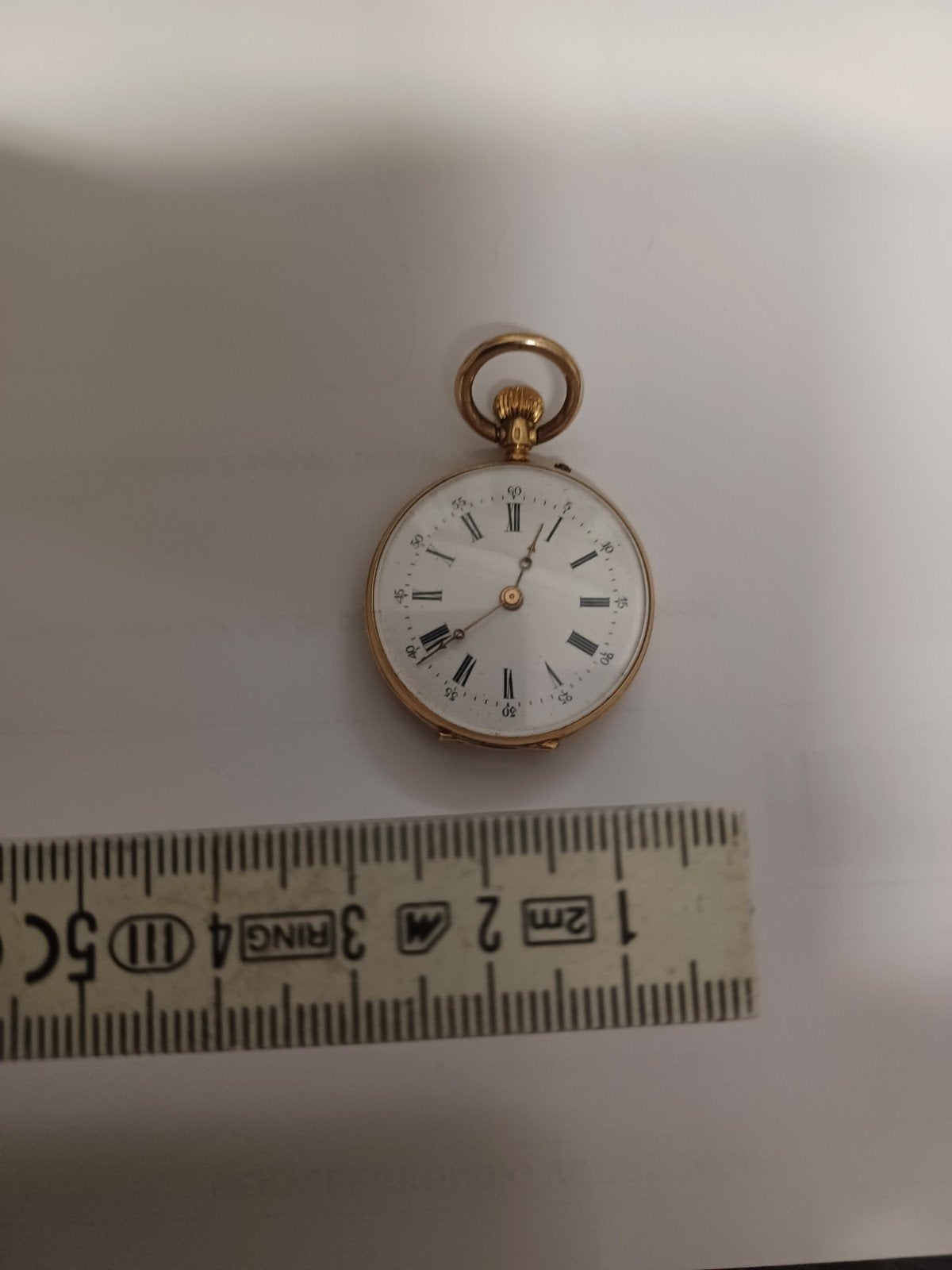 zakhorloge 18 karaat goud, Ophalen of Verzenden, Goud