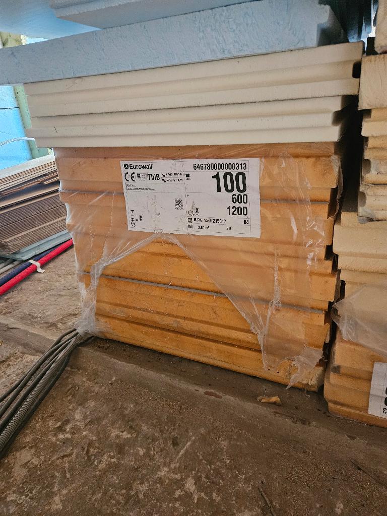 Isolatie recticel silver pir 1200x600x100 MM, Ophalen, Nieuw, Hardschuim (Pir), 8 tot 12 cm