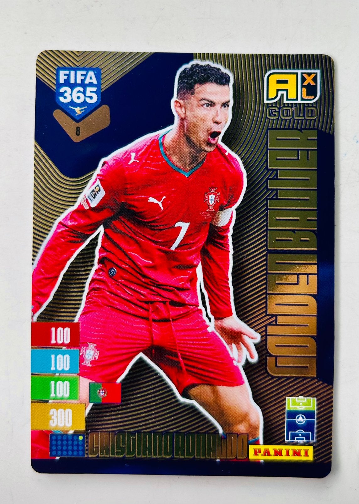 Panini fifa 365 Adrenalyn 2027 Gol 8 Cristiano Ronaldo, Ophalen of Verzenden, Nieuw, Plaatje