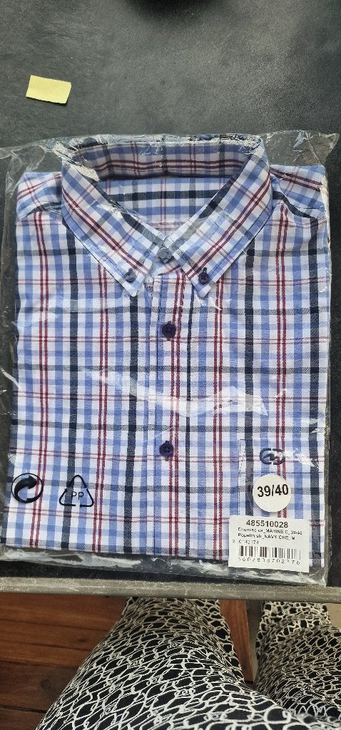 Shirt met lange mouwen, Damart, Meerkleurig, Nieuw, Halswijdte 39/40 (M)