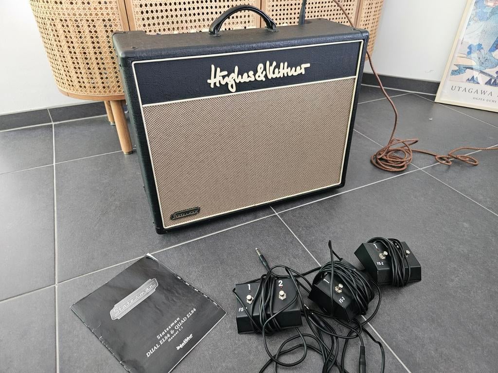 Hughes & Kettner Statesman Quad EL84 40W buizencombo, Muziek en Instrumenten, Versterkers | Bas en Gitaar, Ophalen
