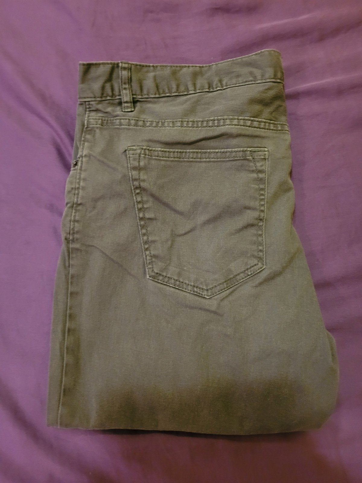 Pantalon Slim Fit H&M — Taille 33 — Gris/Vert/Kaki, Enlèvement ou Envoi, Comme neuf, Brun, H&M